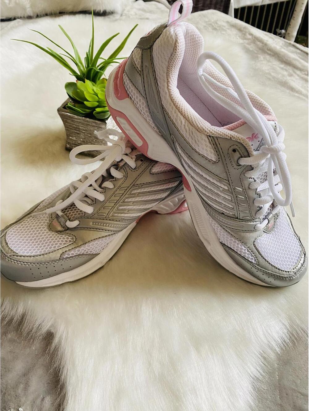 Reebox Women's DMX Ride Athletic Shoes White Silver Pink Size 9
